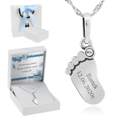 Białe z niebieską kokardką