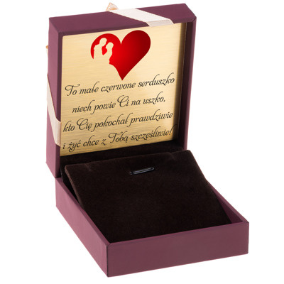 Bordowe ze złotą tasiemką