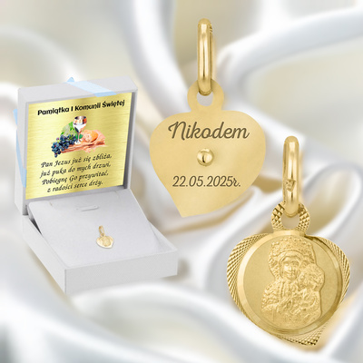 Białe z niebieską kokardką