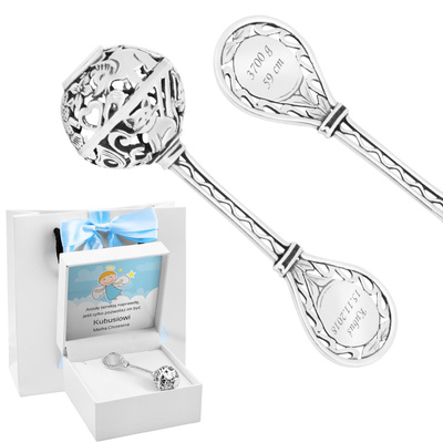 Białe z niebieską kokardką