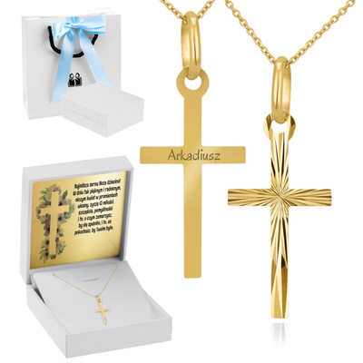 z łańcuszkiem nieb.