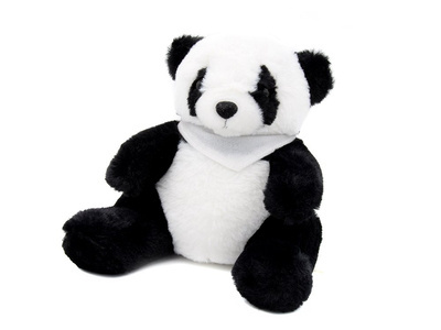 Panda z białą chustką