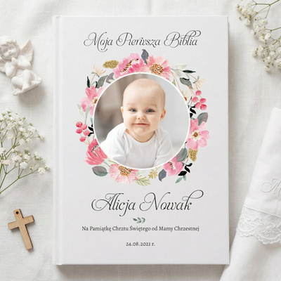 Zdjęcie w ornamencie / róż