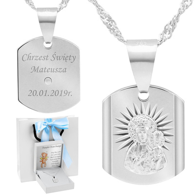 Białe z niebieską kokardką