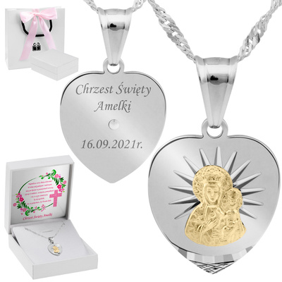 Białe z różową kokardką